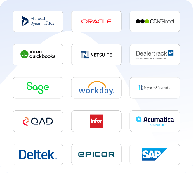 Connect with Any ERP or Platform